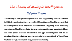 Yotams assignment celebrates diverse intelligences, recognising that every student possesses unique strengths to grow into their whole self.