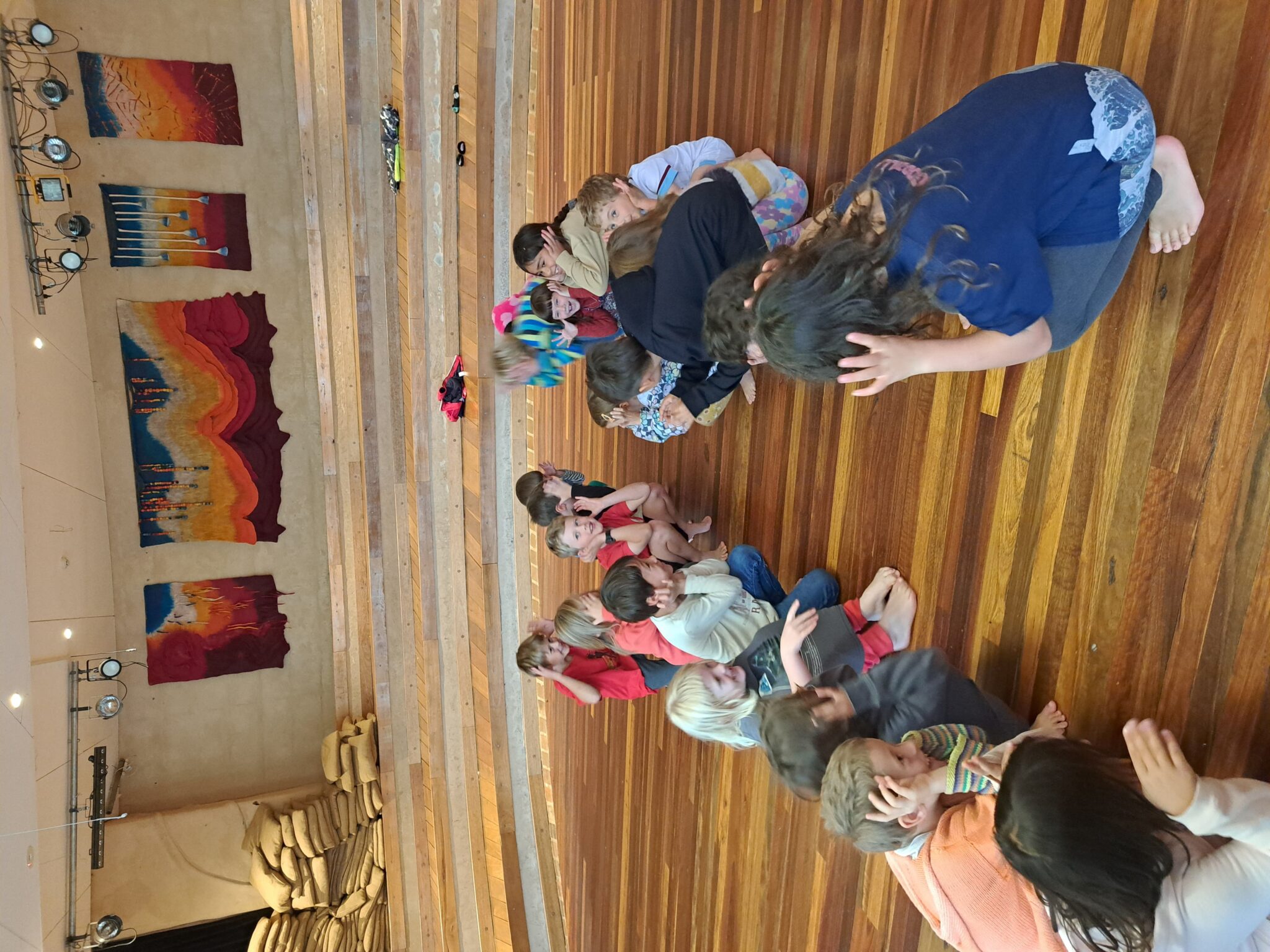 Students in the Blue Mountains foster connection, honouring the schools rhythmic community spirit through shared artistic expression.