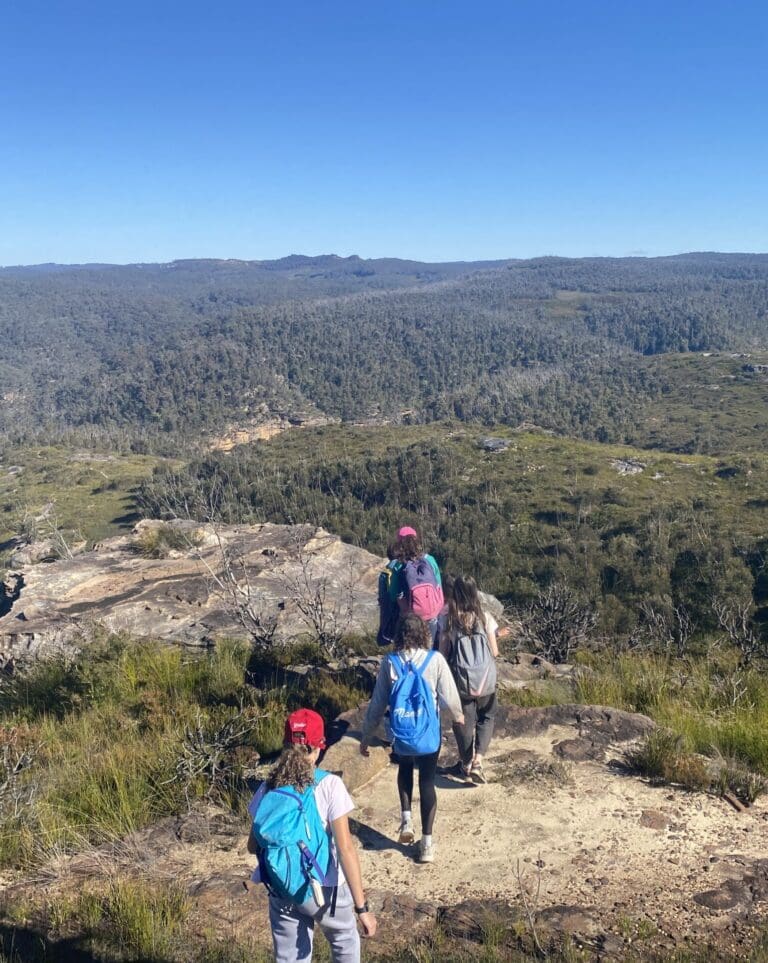 Students connect with Country and build resilience while walking the rugged tracks of the wild Blue Mountains bushland.